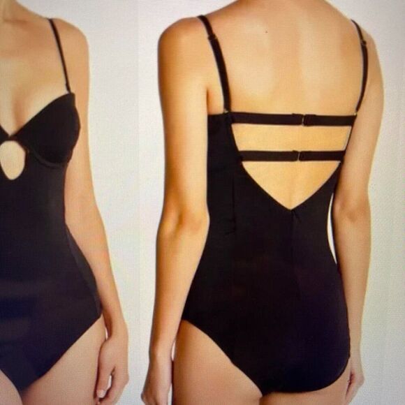 Tart Swimsuit REESE One Piece SZ M Cutout Black - Picture 2 of 11